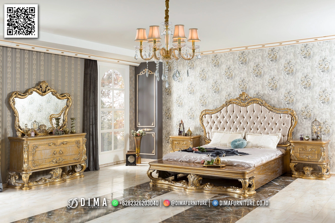 Kamar Tidur Terbaru Jepara Gold Luxury Catherine ST2302 Kamar Tidur Terbaru Jepara Gold Luxury Catherine ST2302