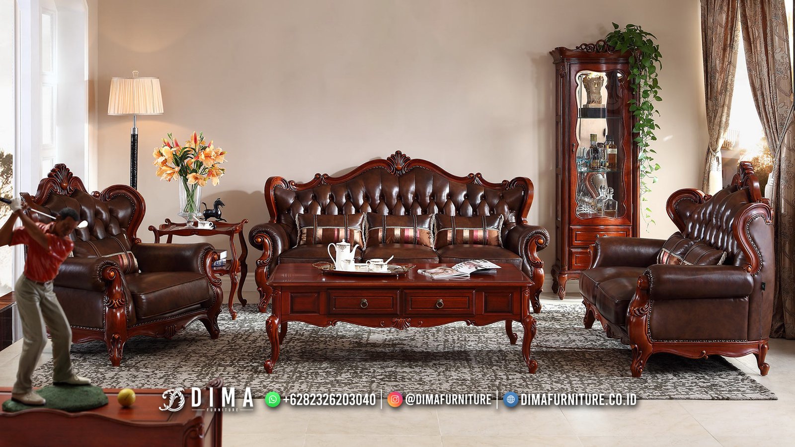 Sofa Tamu Mewah Ukir Karya Jepara Elegant Product Jati TTJ-2538 Sofa Tamu Mewah Ukir Karya Jepara Elegant Product Jati TTJ-2538