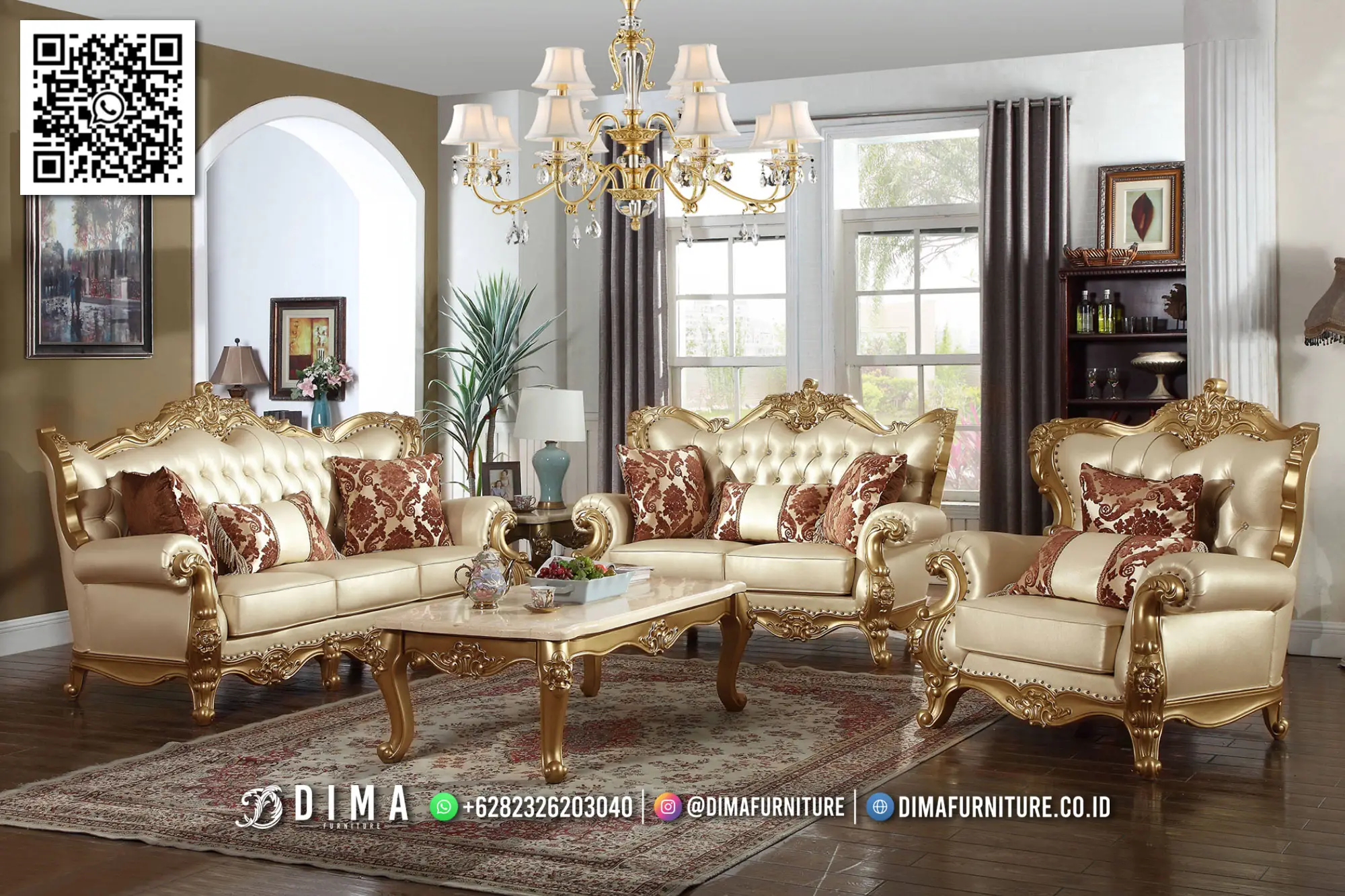 Mordessa Sofa Ruang Tamu Mewah Ukiran Jepara 4ST Mordessa Sofa Ruang Tamu Mewah Ukiran Jepara 4ST