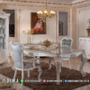 Set Meja Makan Mewah Silver Jepara Elegan Premium 8ST | Sofa Tamu Jepara - Dima Furniture Set Meja Makan Mewah Silver Jepara Elegan Premium 8ST