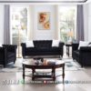 Sofa Chesterfield Hitam Elegan untuk Ruang Tamu Modern 14ST