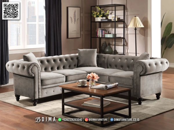 Sofa Chesterfield Sudut Dima Stylish Cozy Living 10ST