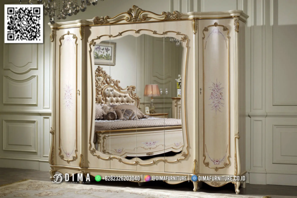 Lemari Pakaian Eksklusif Dima Royal Golden Mirror 50ST
