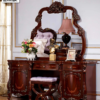 Meja Rias Elegan Kayu Jati Red Mahogany Ukir Dima 54ST