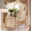Meja Rias Luxury Ivory Gold Ukiran Classic Terbaru
