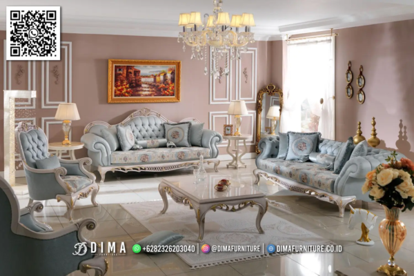 Sofa Ruang Tamu Mewah Klasik Bluesky Eksklusif 43ST