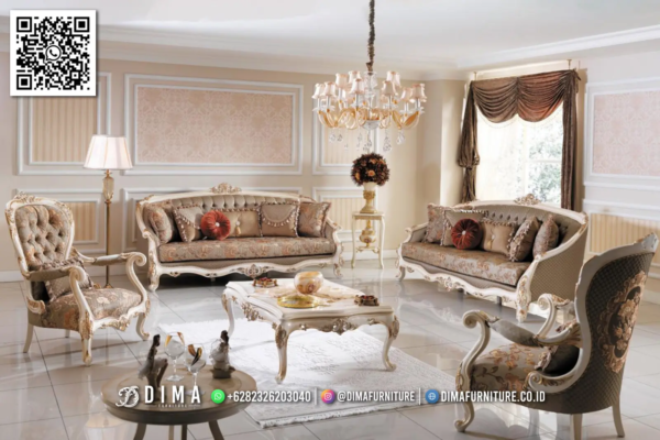 Sofa Tamu Mewah Dima Versailles Classic Elegan 46ST
