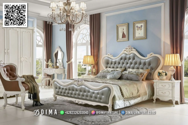 Kamar Tidur Putih Mewah Desain Klasik Bellanora Premium 98ST