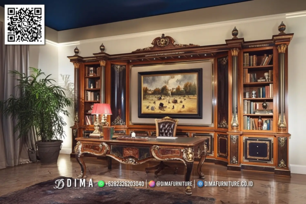 Meja Kantor Klasik Montella Desain Elegan dan Mewah 82ST