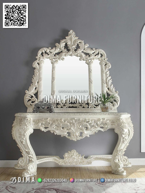 Meja Konsol Mewah Jepara Ivory Royal Collection 71ST