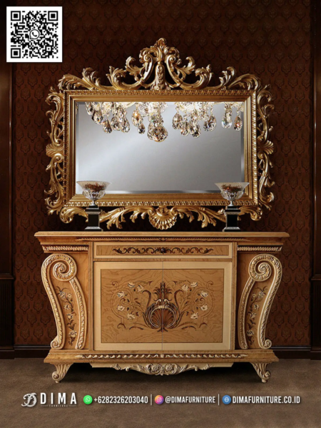 meja konsol ukir gold furniture klasik mewah 76df &mdash; meja konsol mewah