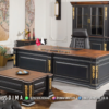 Set Meja Kerja Mewah Black Gold Klasik Jepara 84ST — set meja kantor,meja kantor mewah,meja kantor klasik,meja direktur set,meja kantor premium,set meja direktur,meja kerja mewah,meja kantor elegan,meja kantor kayu,set meja kantor klasik,meja kantor eksklusif,meja kantor luxury Set Meja Kerja Mewah Black Gold Klasik Jepara 84ST
