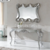 Set Meja Konsol & Cermin Silvia Silver Luxury Look 74ST