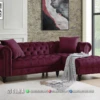 Sofa Minimalis Chesterfield Velvet Burgundy Luxury 115ST | Sofa Tamu Jepara - Dima Furniture Meja Konsol Mewah Michelle Ivory – Luxury Classic 219DF