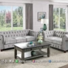 Sofa Chesterfield Grey Addison Untuk Ruang Tamu Elegan 126ST