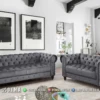Sofa Tamu Jepara Minimalis Chesterfield Grey Rubina 133ST