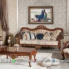 Sofa Ruang Tamu Mewah Gabrielle Walnut Jati 137ST | Sofa Tamu Jepara - Dima Furniture Sofa Ruang Tamu Mewah Gabrielle Walnut Jati 137ST