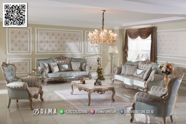 Sofa Tamu Mewah Jepara Jocelyn Classic Elegan New 138ST