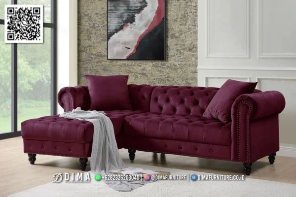 Sofa Chesterfield Jepara Velvet Luxury Minimalis 169ST