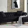Sofa Sudut Minimalis Elegan Black Crown Popular 166ST
