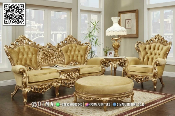 Sofa Tamu Mewah Classic Golden Royale Carving 160ST