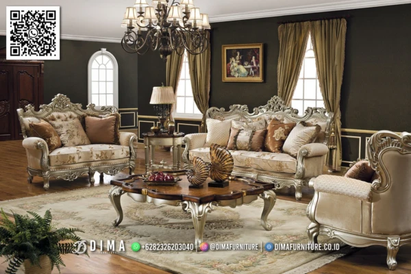 Sofa Tamu Mewah Premium Jati Mebel Jepara Popular 152ST