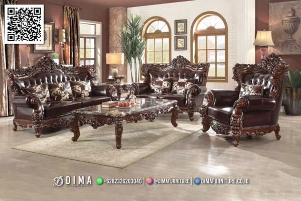 Sofa Tamu Mewah Ukiran Jati Berkualitas Jaguar Series 150ST