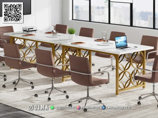 Meja Rapat Modern Marmer Premium Marmer Table 181ST