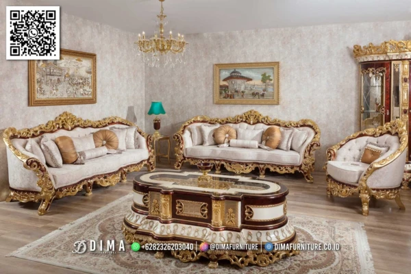 Sofa Tamu Mewah Ukiran Jati Royal Versatile 175ST