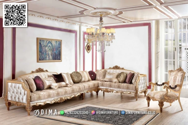 Sofa Tamu Sudut Mewah Royal Versailles Authentic 173ST