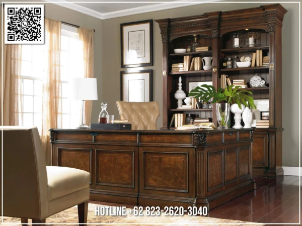 Meja Kantor Jati Prestige Hampton Desk 188ST