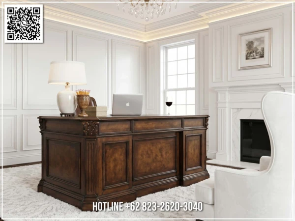 Meja Kantor Direktur Classic Walnut Fantastic 219ST