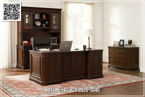 Meja Kantor Jati Verdanza Executive Solid Best Sale 191ST