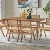 Meja Makan Minimalis Jati Veloura Living Premium 203ST | Sofa Tamu Jepara - Dima Furniture Meja Makan Minimalis Jati Veloura Living Premium 203ST