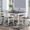 Meja Makan Minimalis Modern Putih Pilihan Terbaik 199ST | Sofa Tamu Jepara - Dima Furniture Meja Makan Minimalis Modern Putih Pilihan Terbaik 199ST