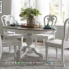 Meja Makan Minimalis Oval Putih Favorit Series 200ST | Sofa Tamu Jepara - Dima Furniture Meja Makan Minimalis Oval Putih Favorit Series 200ST