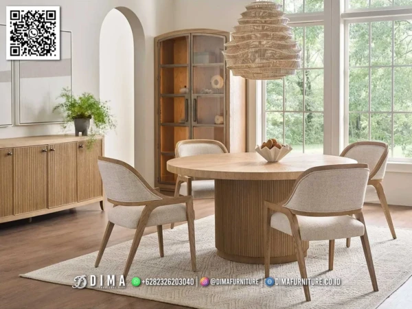Set Meja Makan Minimalis Japandi Luxury Osaka 201ST