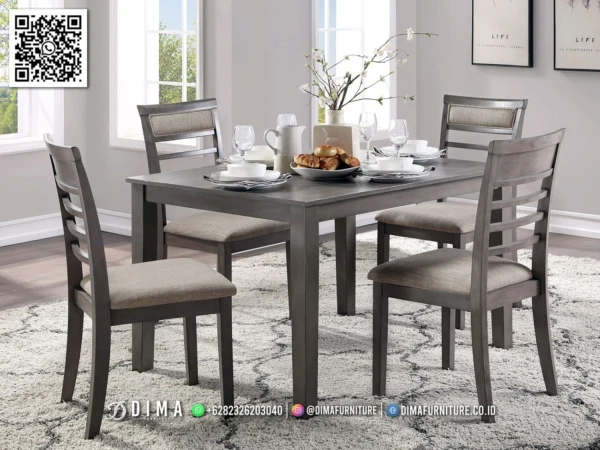 Set Meja Makan Minimalis Modern Diskon Eksklusif 195ST
