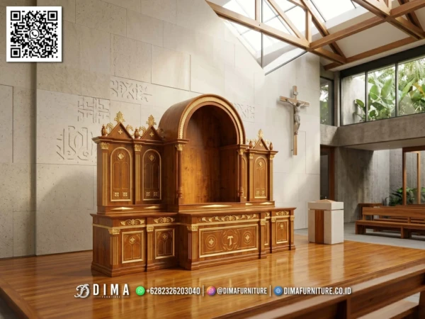 Mimbar Sembahyang Altar Gereja Ukir Jati Luna Series 222ST