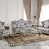 Kursi Sofa Tamu Jepara Silver Champagne Lestia 242ST | Sofa Tamu Jepara - Dima Furniture Kursi Sofa Tamu Jepara Silver Champagne Lestia