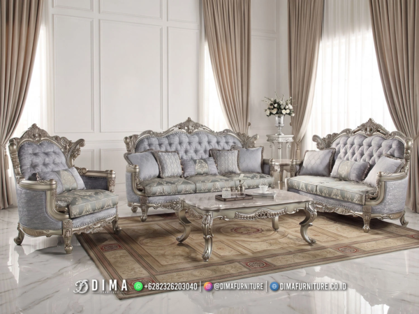 Kursi Sofa Tamu Jepara Silver Champagne Lestia