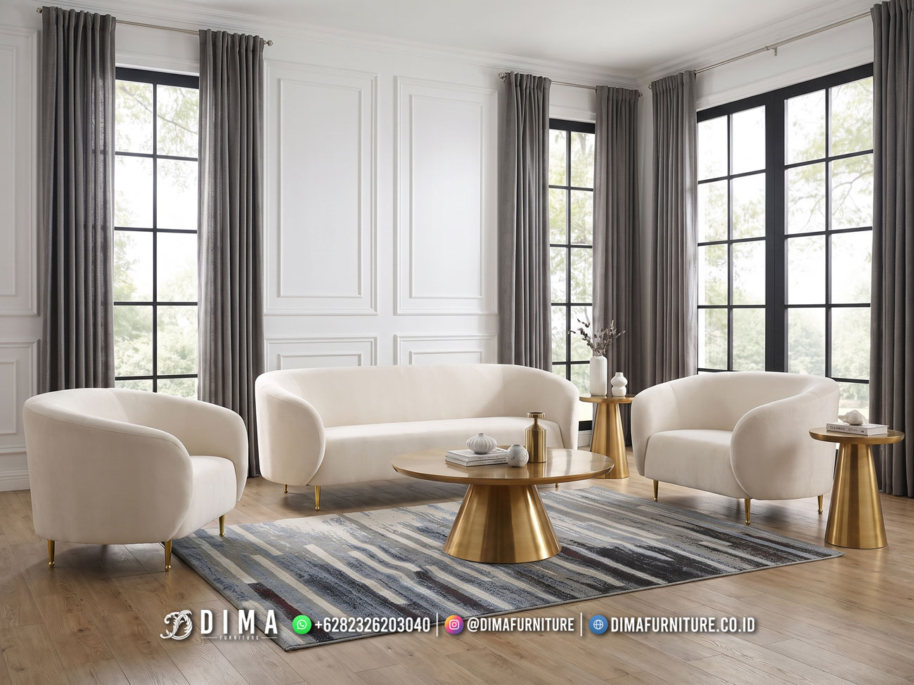 Set Sofa Tamu Mewah Jepara Anastasia 233ST | Sofa Tamu Jepara - Dima Furniture Set Sofa Tamu Mewah Jepara Anastasia 233ST