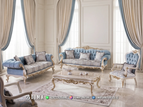 Set Sofa Tamu Mewah Sultan Ukiran Jepara Isolde