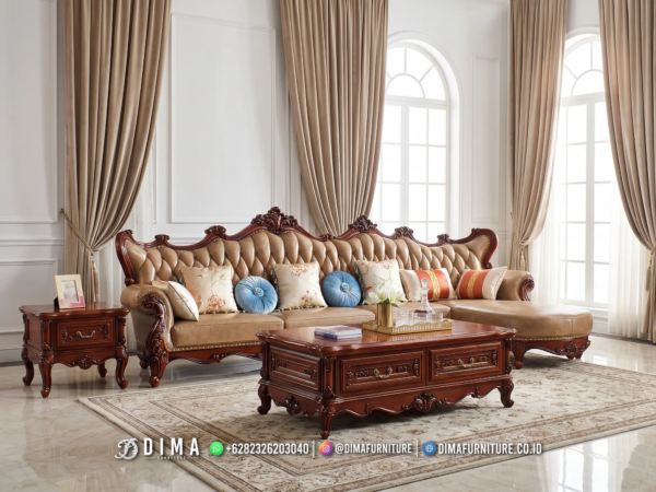Sofa Tamu Klasik Mewah Jepara Luci Premium