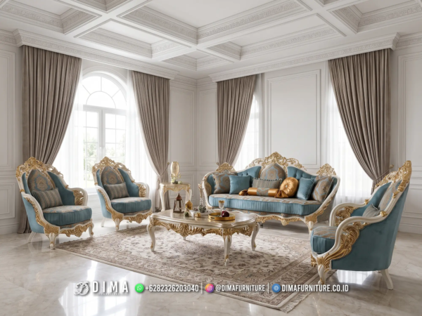 Sofa Tamu Mewah Ukiran Jepara Royal Valerio